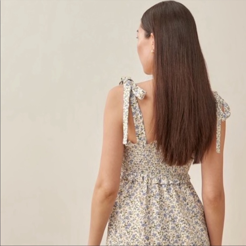 New Reformation Dawson dress in Pixie blue floral Small - Picture 5 of 10